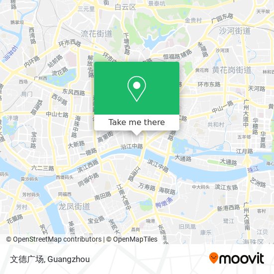 文德广场 map