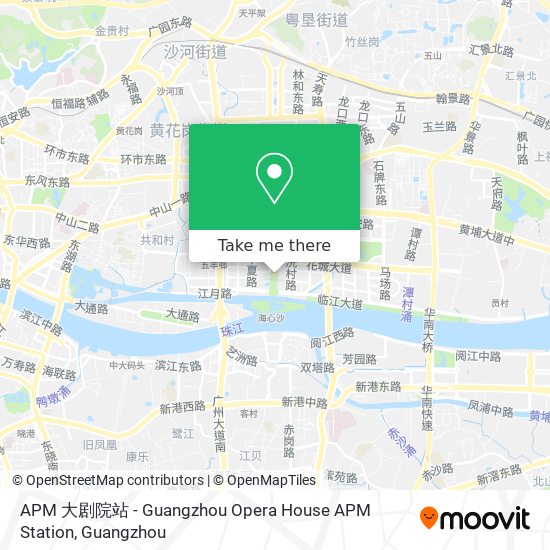 How to get to APM Guangzhou Opera House APM Station in