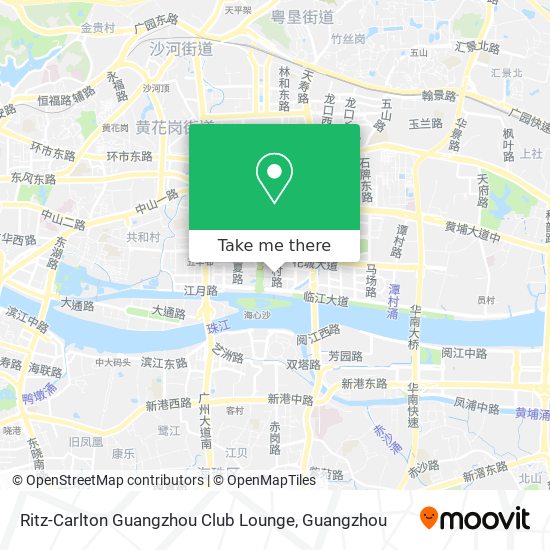 Ritz-Carlton Guangzhou Club Lounge map