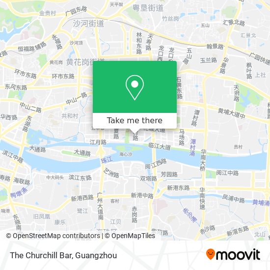 The Churchill Bar map