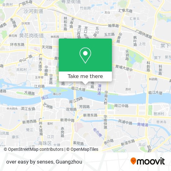 over easy by senses map