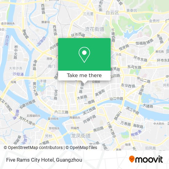 Five Rams City Hotel map