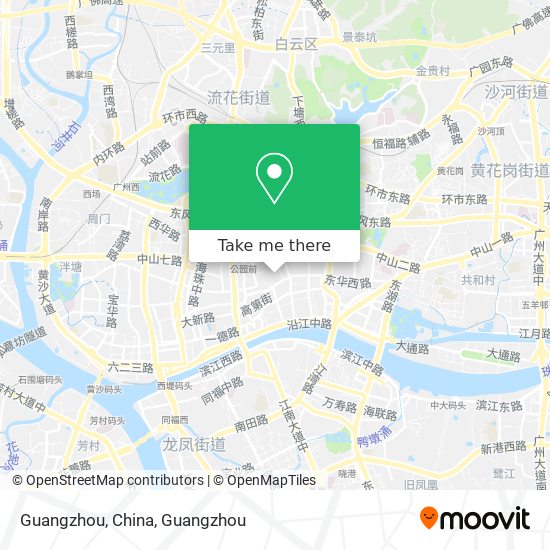 Guangzhou, China map