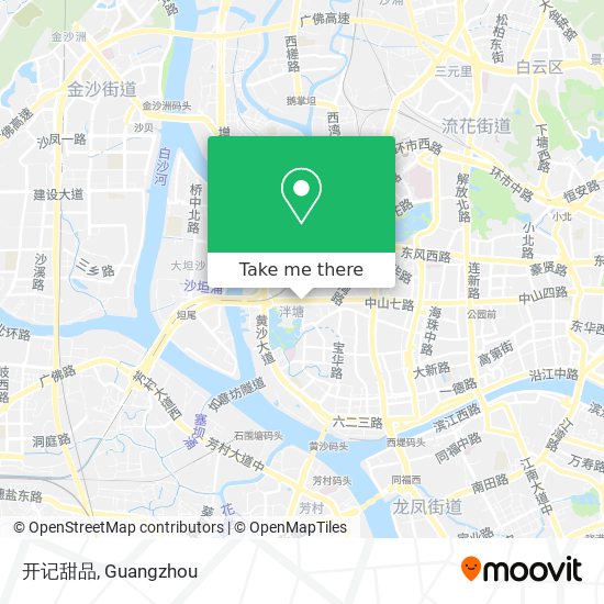 开记甜品 map