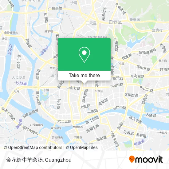 金花街牛羊杂汤 map