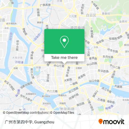 广州市第四中学 map