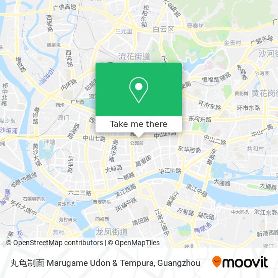 丸龟制面 Marugame Udon & Tempura map