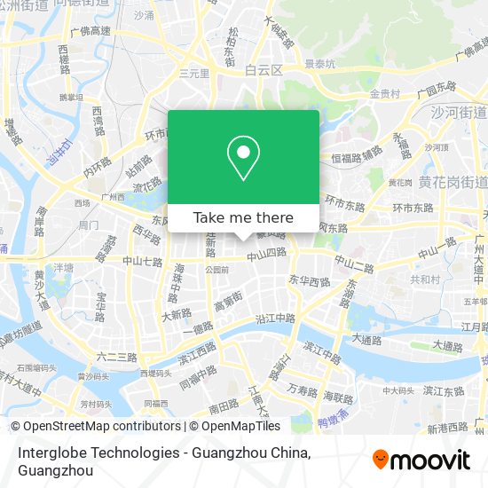 Interglobe Technologies - Guangzhou China map