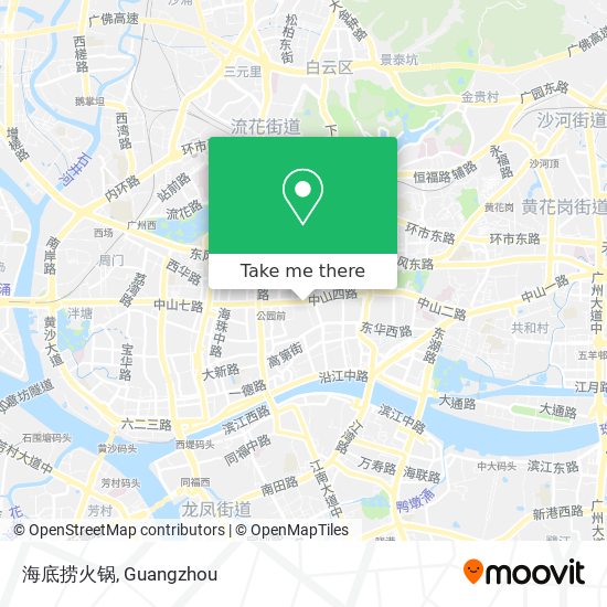 海底捞火锅 map