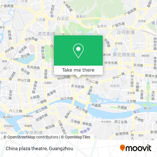 China plaza theatre map