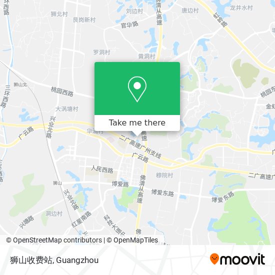 狮山收费站 map