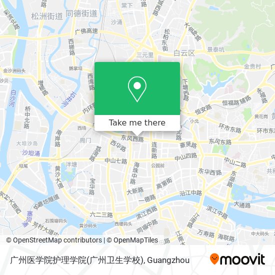 广州医学院护理学院(广州卫生学校) map