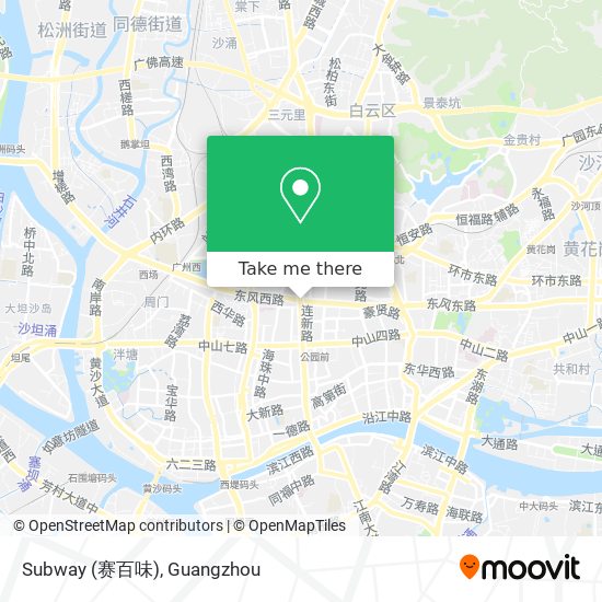 Subway (赛百味) map
