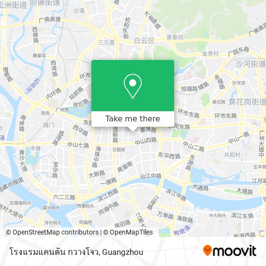 โรงแรมแคนตัน กวางโจว map