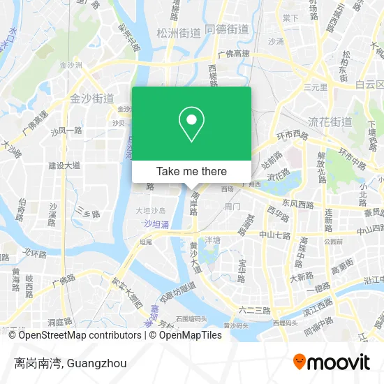 离岗南湾 map