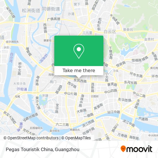 Pegas Touristik China map