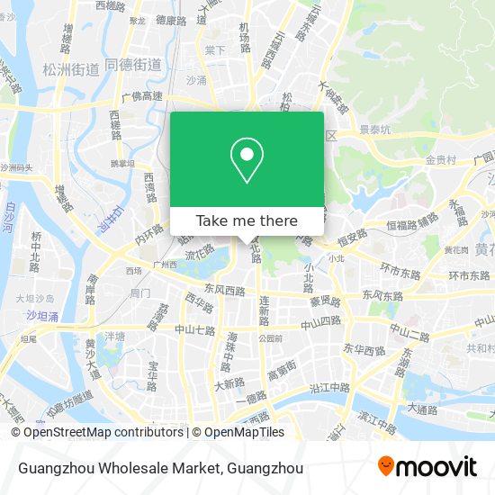 Guangzhou Wholesale Market map