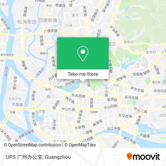 UPS 广州办公室 map