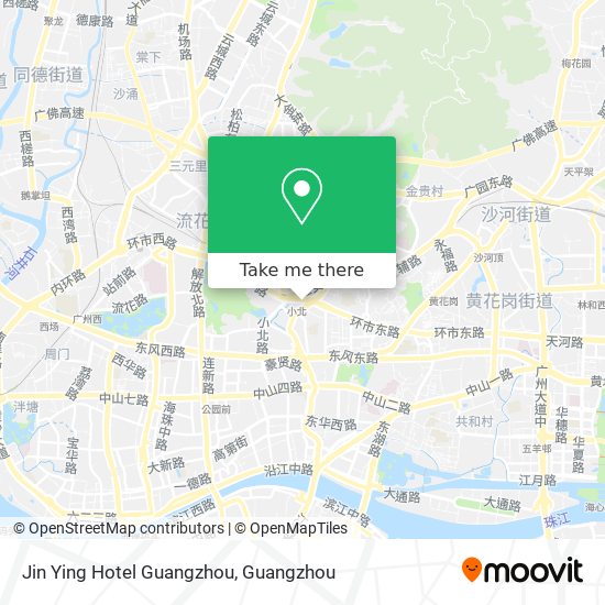 Jin Ying Hotel Guangzhou map