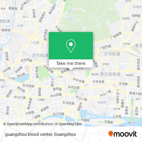guangzhou blood center map