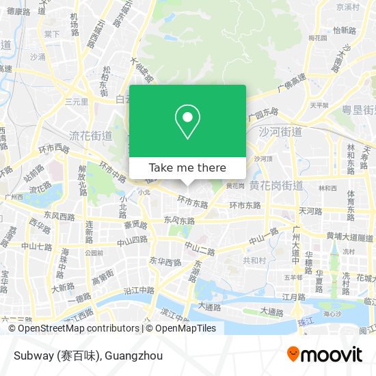 Subway (赛百味) map
