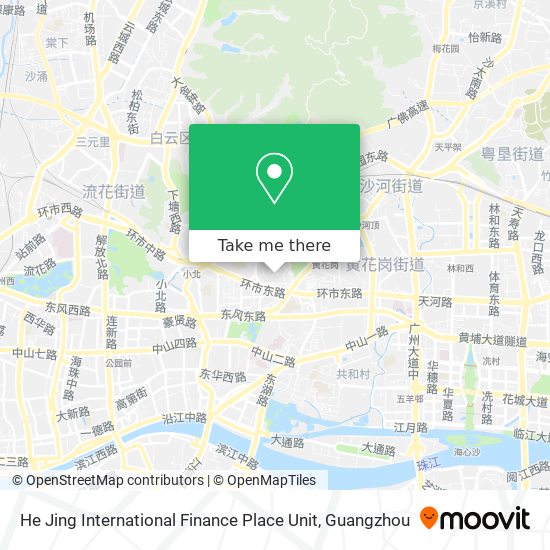 He Jing International Finance Place Unit map