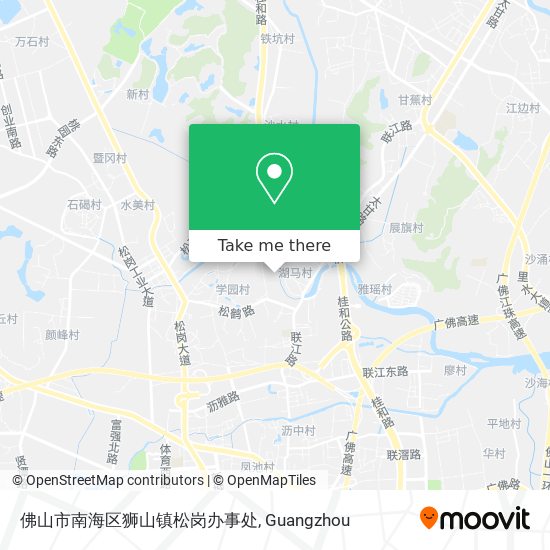 佛山市南海区狮山镇松岗办事处 map