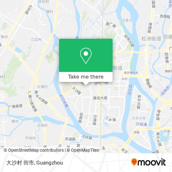大沙村 街市 map