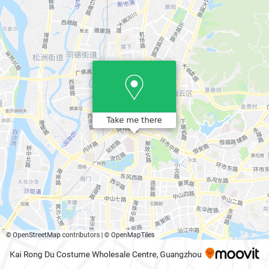 Kai Rong Du Costume Wholesale Centre map