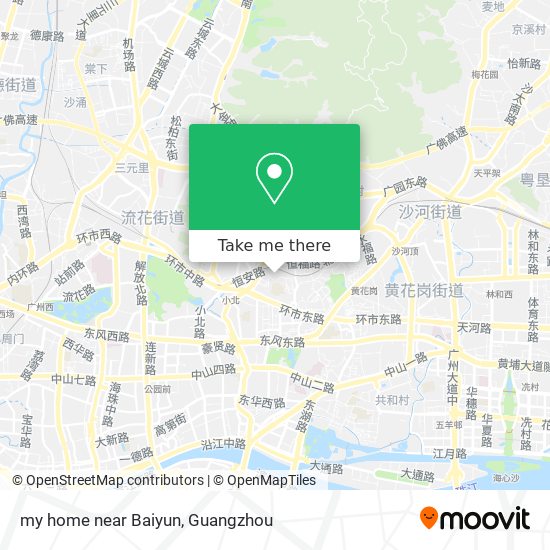 my home near Baiyun map