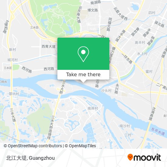 北江大堤 map