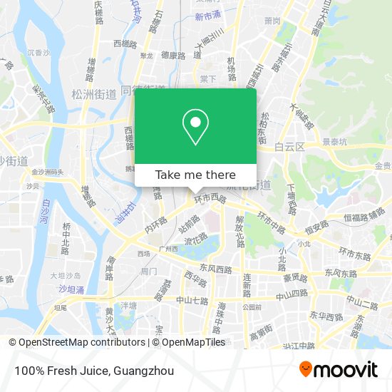 100% Fresh Juice map
