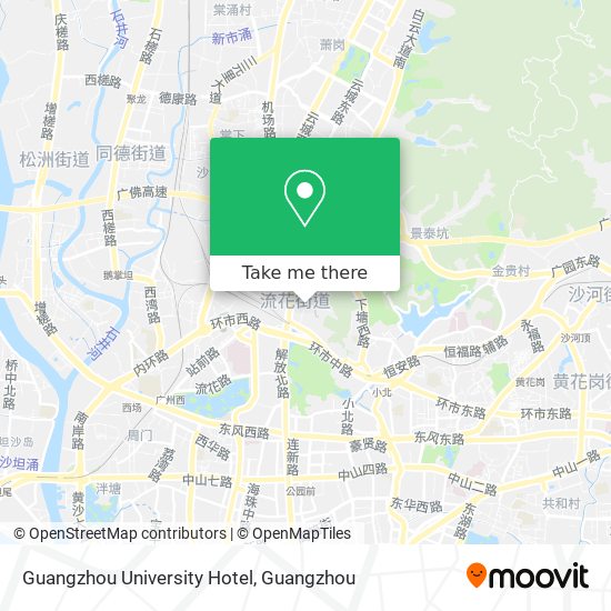 Guangzhou University Hotel map