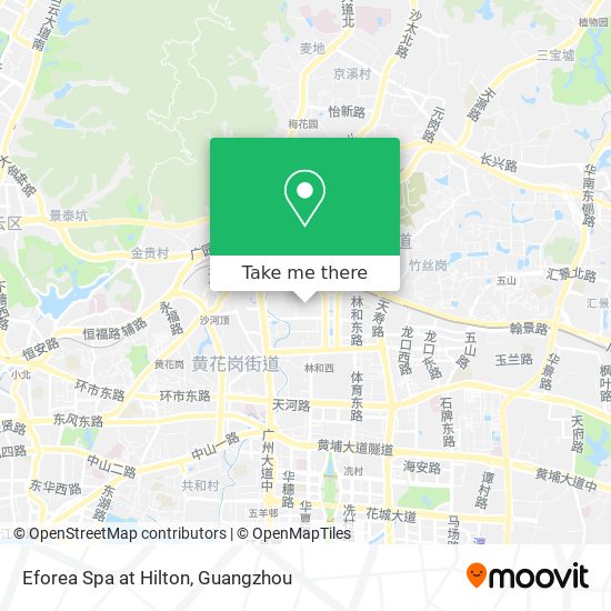 Eforea Spa at Hilton map