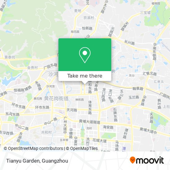 Tianyu Garden map