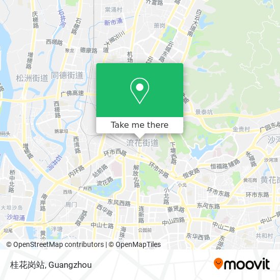 桂花岗站 map