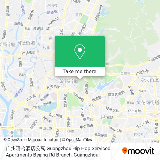 广州嘻哈酒店公寓 Guangzhou Hip Hop Serviced Apartments Beijing Rd Branch map