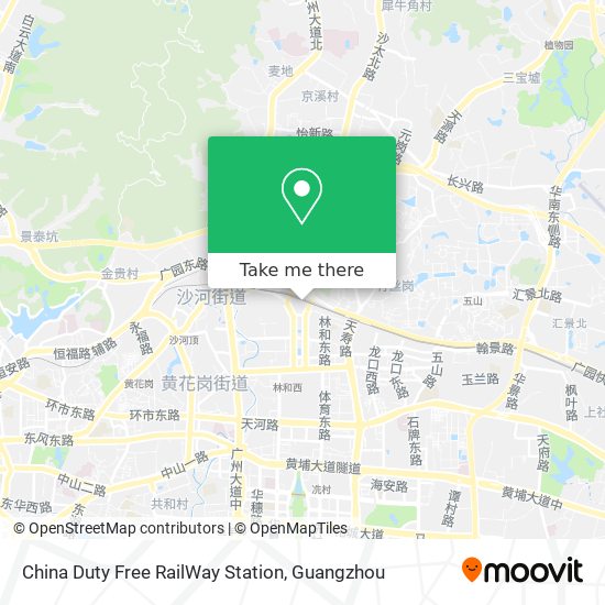 China Duty Free RailWay Station map