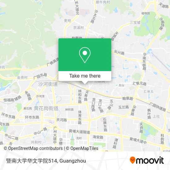 暨南大学华文学院514 map