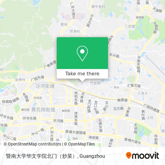 暨南大学华文学院北门（炒菜） map