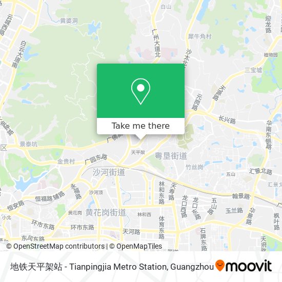 地铁天平架站 - Tianpingjia Metro Station map
