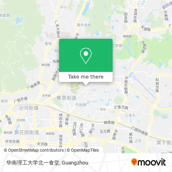 华南理工大学北一食堂 map