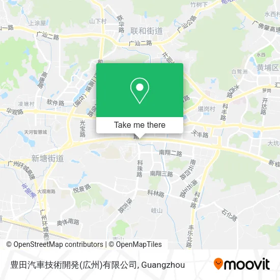 豊田汽車技術開発(広州)有限公司 map