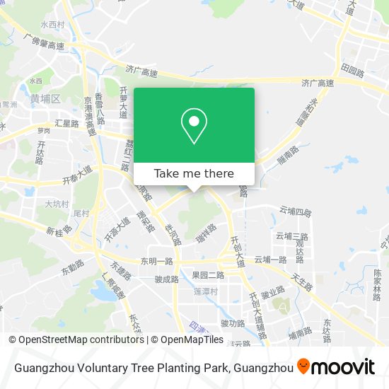Guangzhou Voluntary Tree Planting Park map