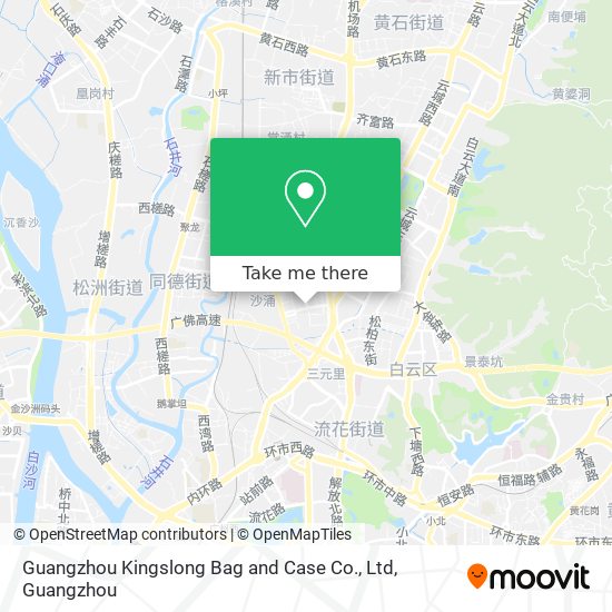 Guangzhou Kingslong Bag and Case Co., Ltd map