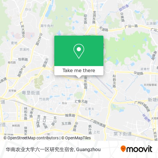 华南农业大学六一区研究生宿舍 map