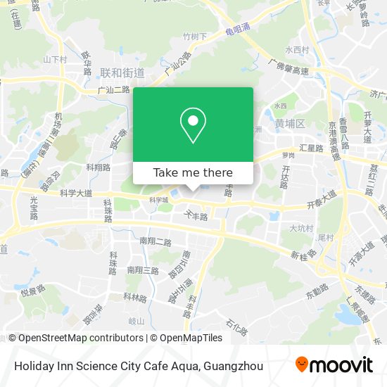 Holiday Inn Science City Cafe Aqua map