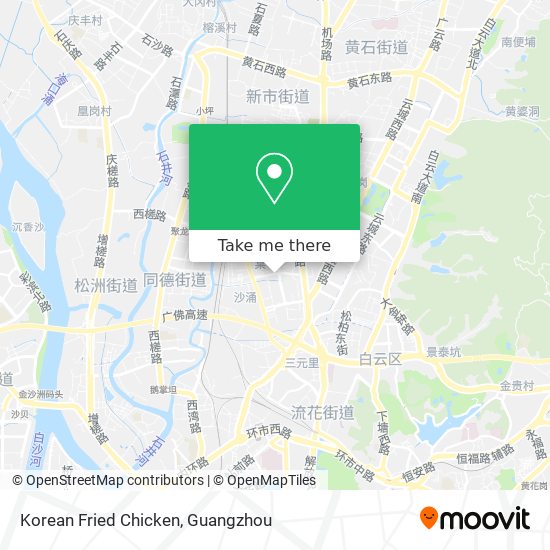 Korean Fried Chicken map