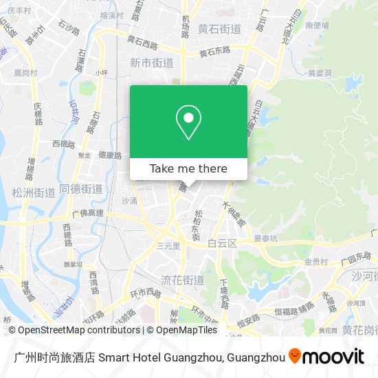广州时尚旅酒店 Smart Hotel Guangzhou map