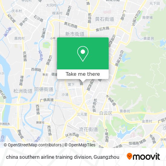 china southern airline training division map
